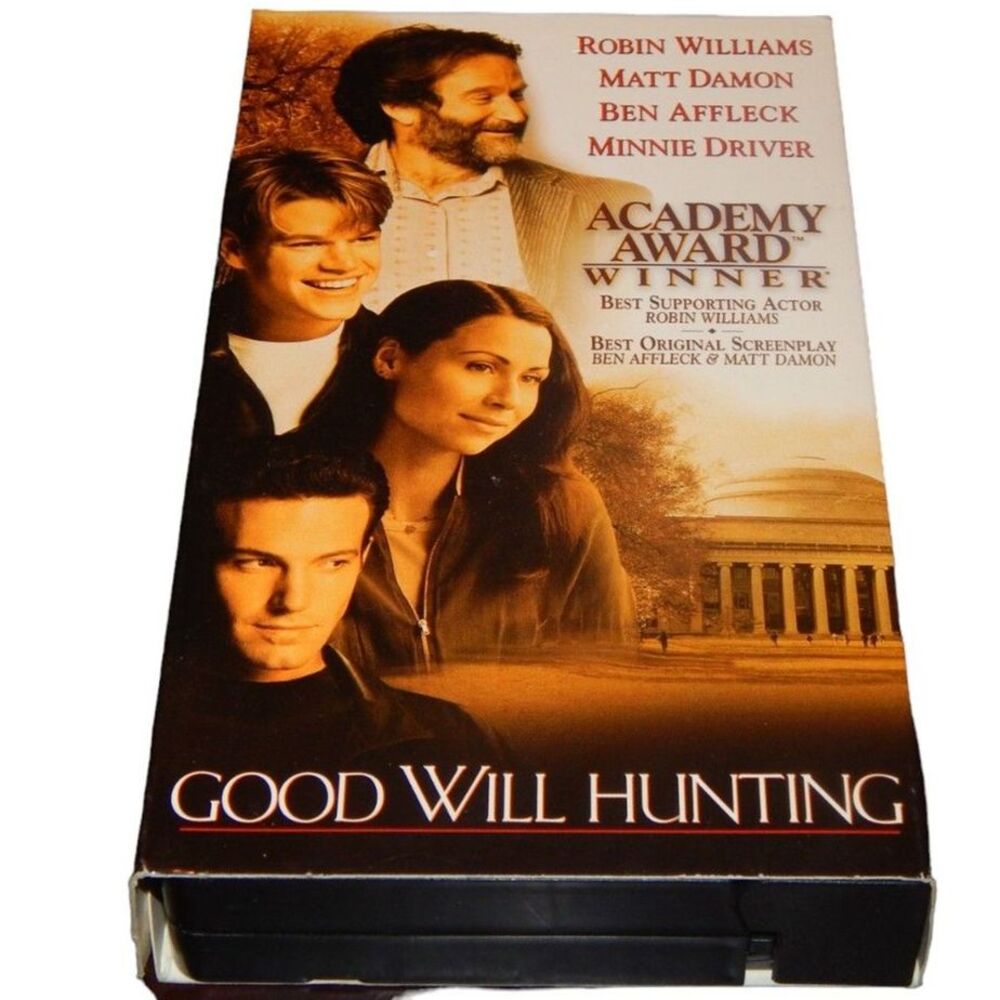 GOOD WILL HUNTING Robin Williams Matt Damon Ben Affleck Minnie Driver 1997 VHS